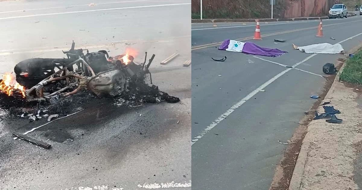 Tragédia na ES-181: Colisão Deixa Moto em Chamas e Interrompe Tráfego