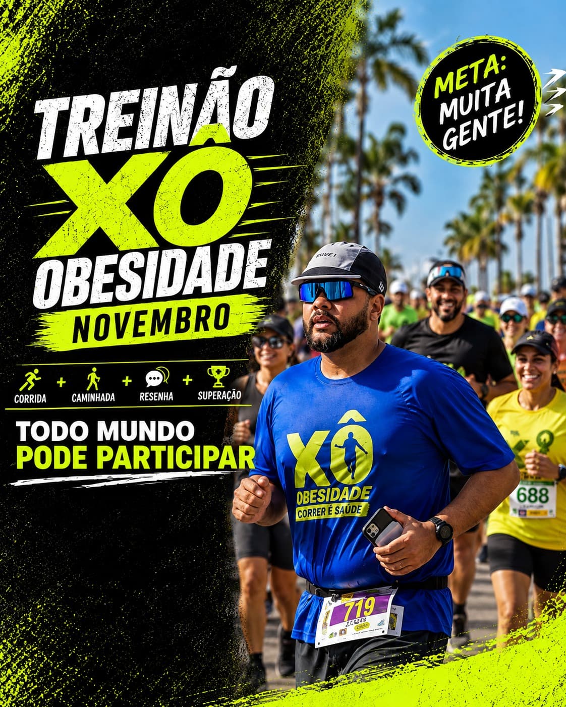 Cachoeiro recebe treinão beneficente contra a obesidade, que já soma 415 inscritos