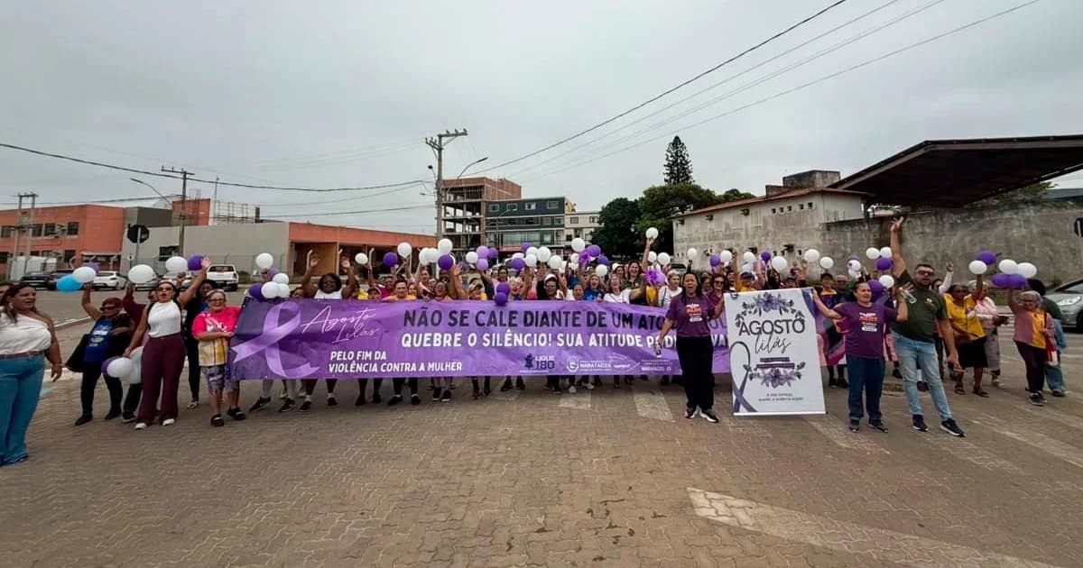Agosto Lilás: Marataízes se Une em Massa Contra Violência Doméstica