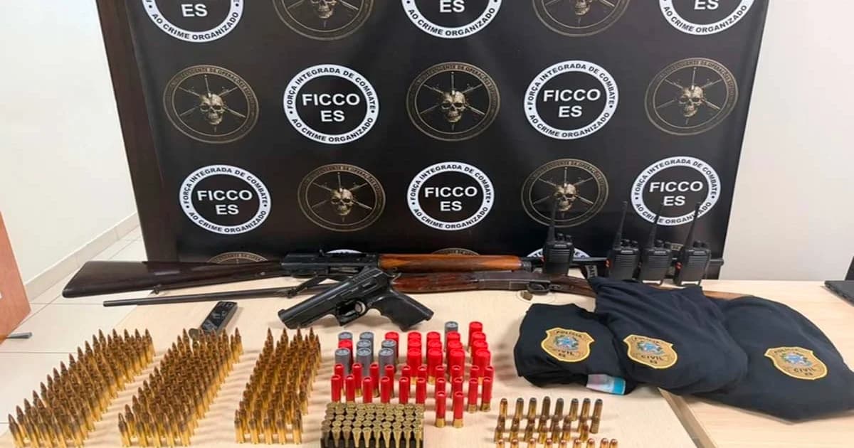 Operação antidrogas desarticula rede criminosa e apreende arsenal em Vila Velha