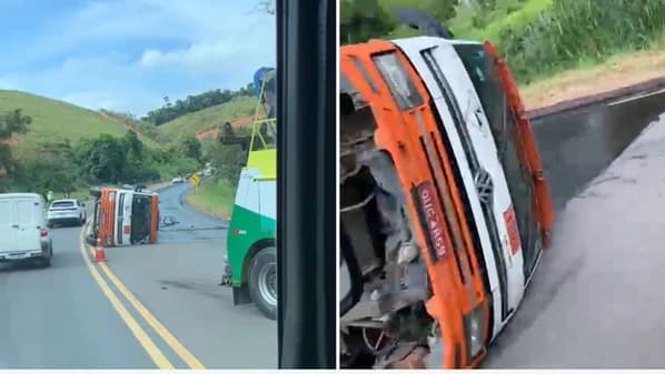 Colisão na BR 101: Caminhão Tombado Interrompe Tráfego