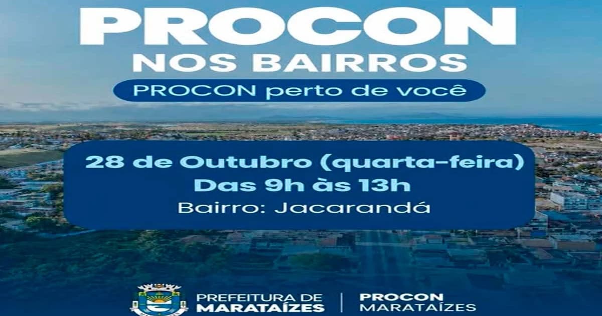Procon de Marataízes Leva Atendimento ao Bairro Jacarandá