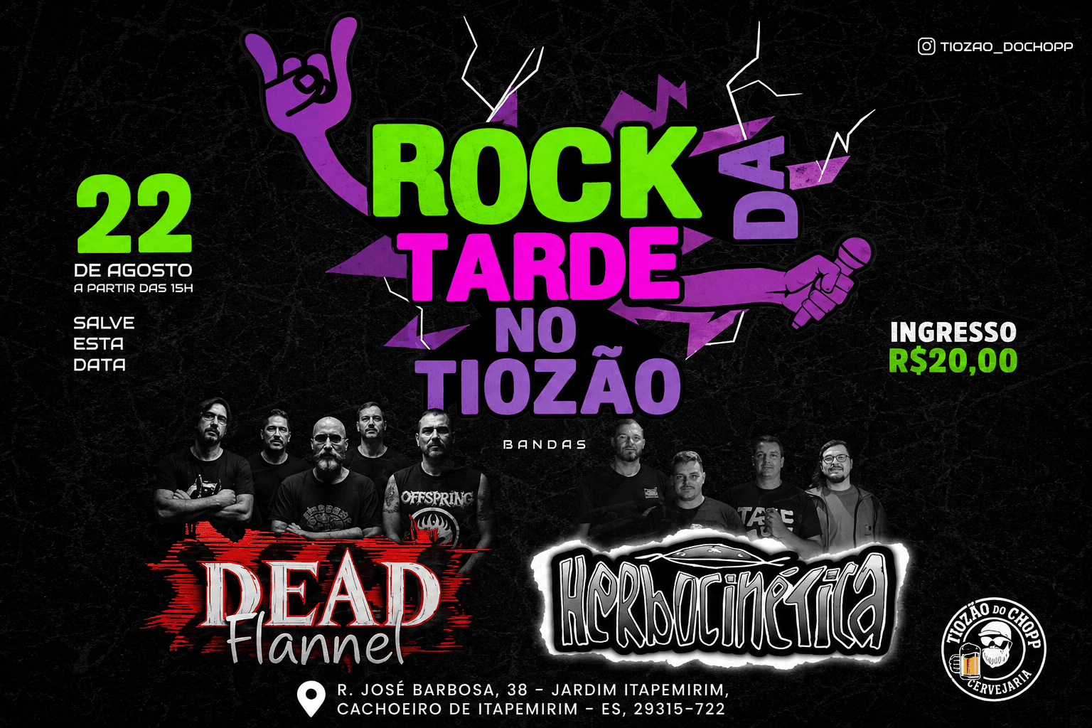 Rock, família e motoclubes se reúnem em evento neste sábado em Cachoeiro