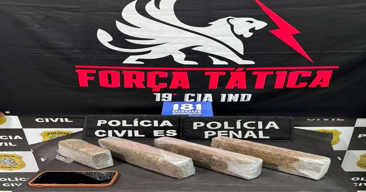 Suspeito de Tráfico Capturado com 3kg de Maconha no Norte do ES