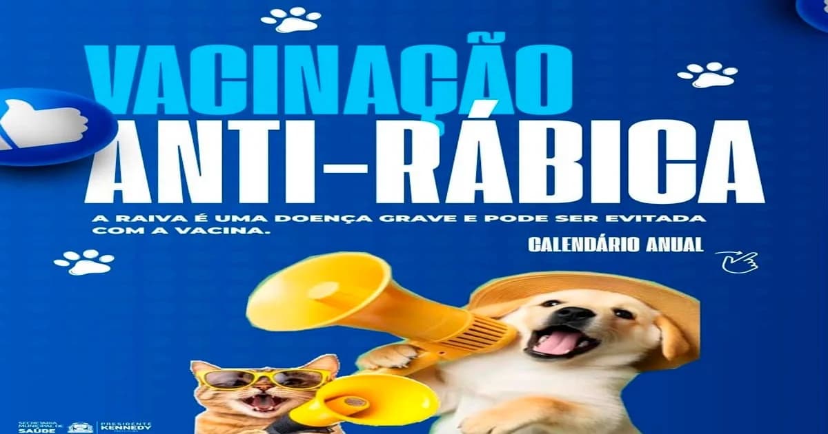 Presidente Kennedy Intensifica Campanha de Vacinação Antirrábica