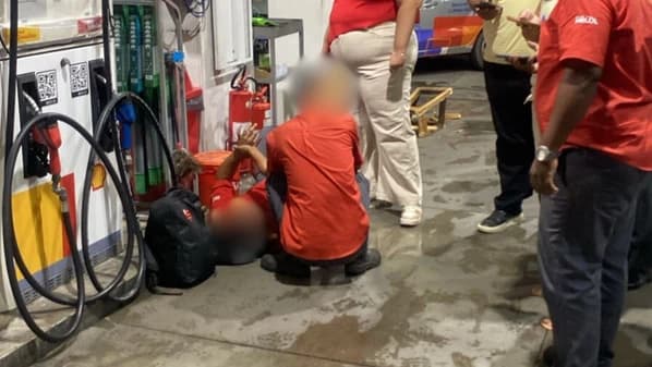 Frentista é atropelado e motorista foge em Cachoeiro de Itapemirim