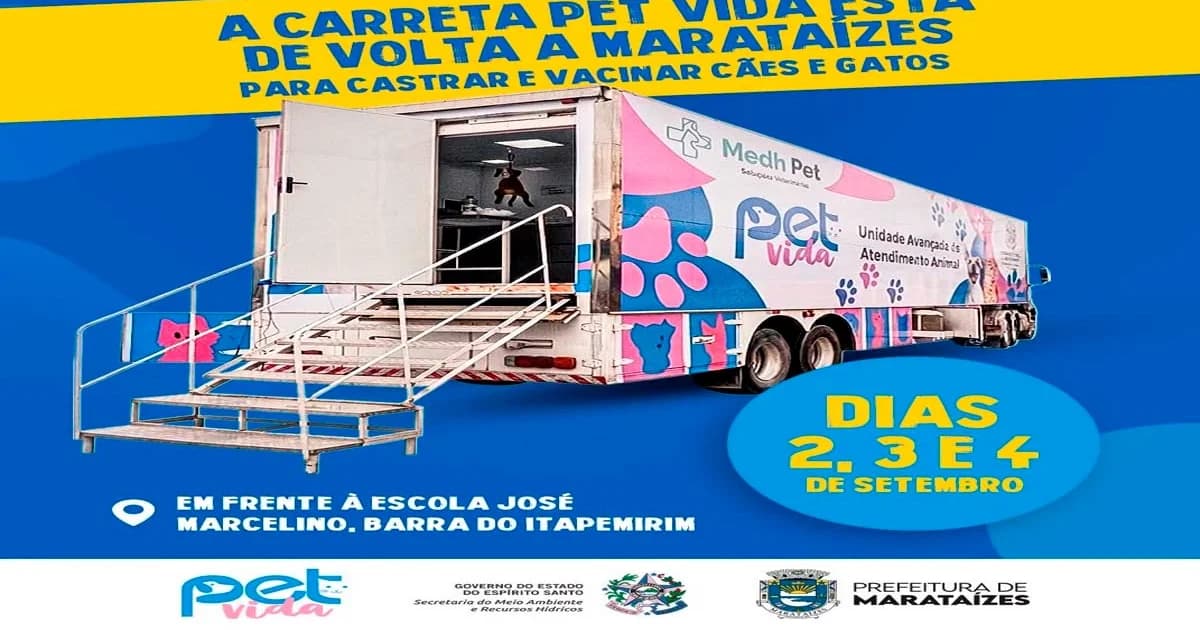 Marataízes Oferece Saúde Animal Gratuita em Setembro