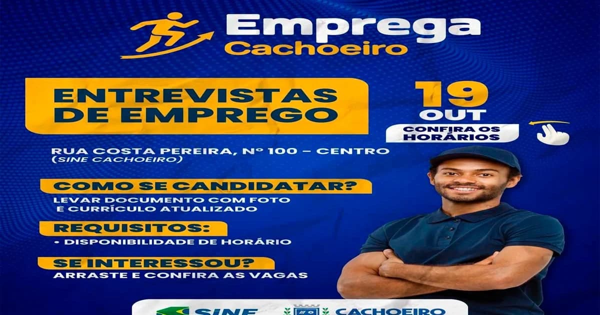 Cachoeiro Abre Mais de 10 Oportunidades de Emprego em Ação Especial