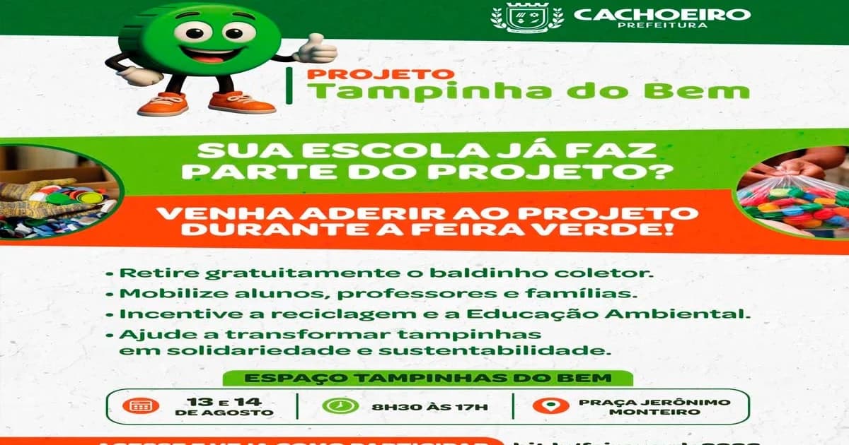 Tampinhas Plásticas Transformam Sustentabilidade nas Escolas de Cachoeiro