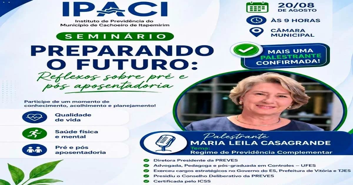 IPACI Promove Seminário Essencial sobre Transição para a Aposentadoria
