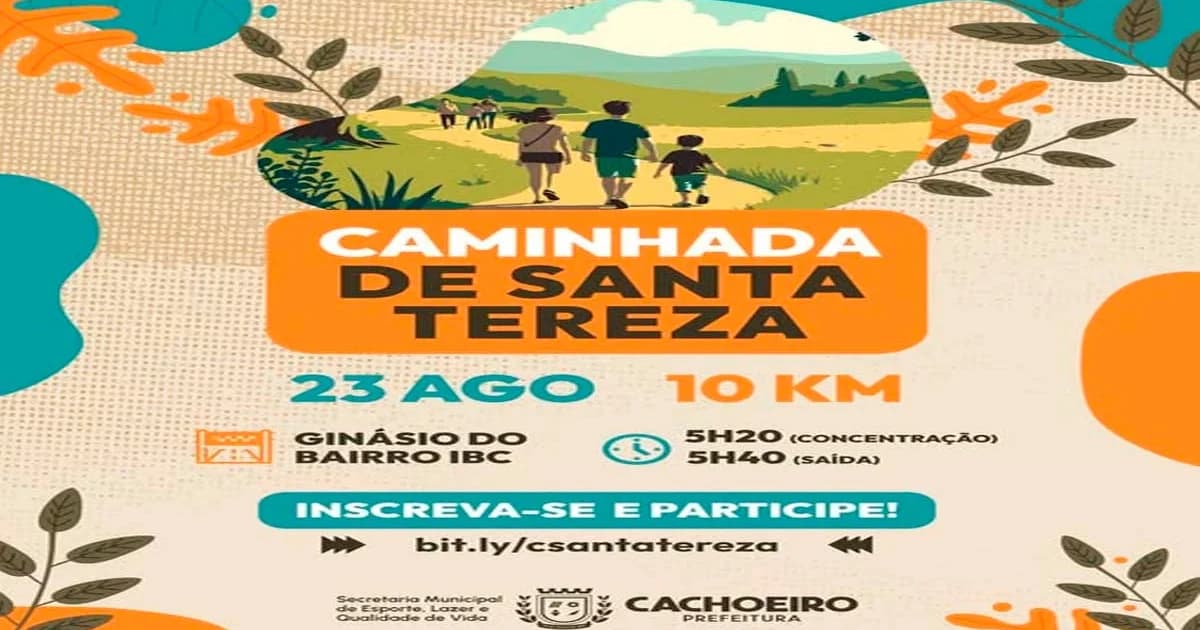Santa Tereza Convida: Caminhada Aberta em Cachoeiro