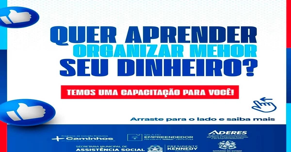 Presidente Kennedy Promove Workshop Gratuito de Educação Financeira