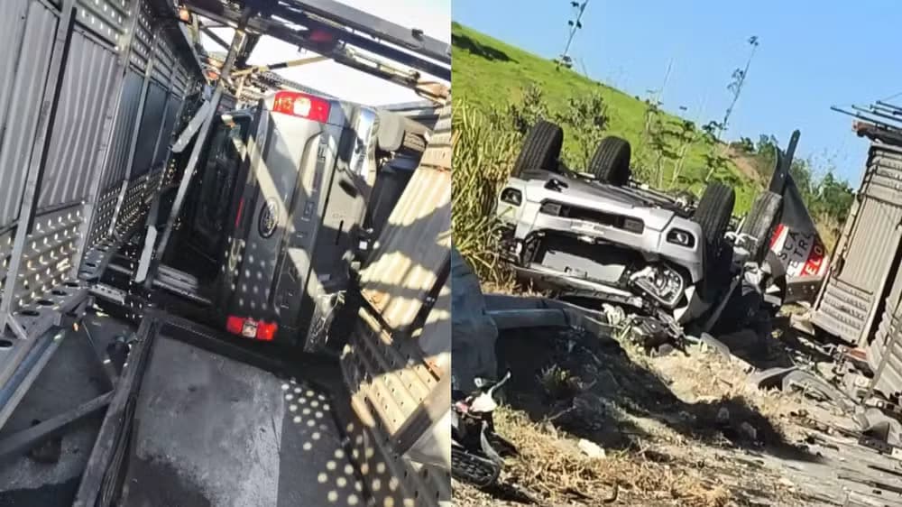 Caroneta Tombada Interrompe Tráfego na BR-101