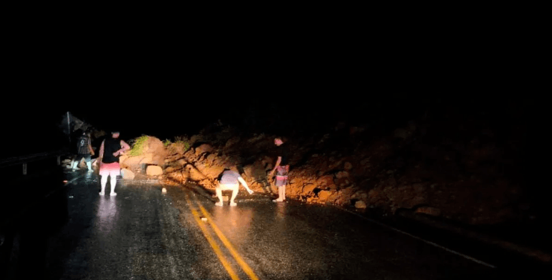 Chuvas Interrompem Tráfego na ES-379 em Muniz Freire