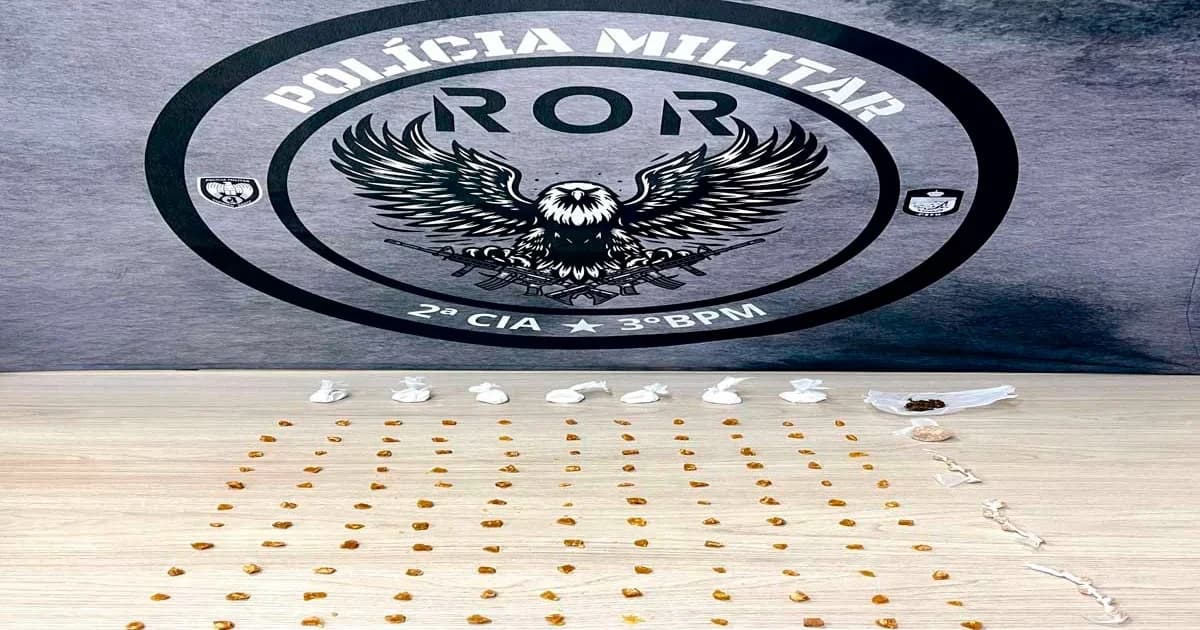 Guaçuí: PM desarticula ponto de tráfico e apreende drogas