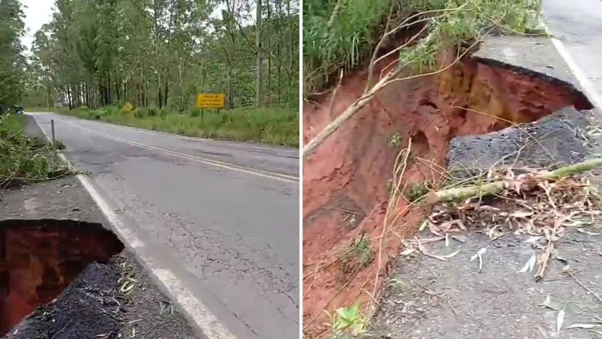 Estrada Cede: Chuvas Fortes Interrompem Parcialmente BR-262 no ES