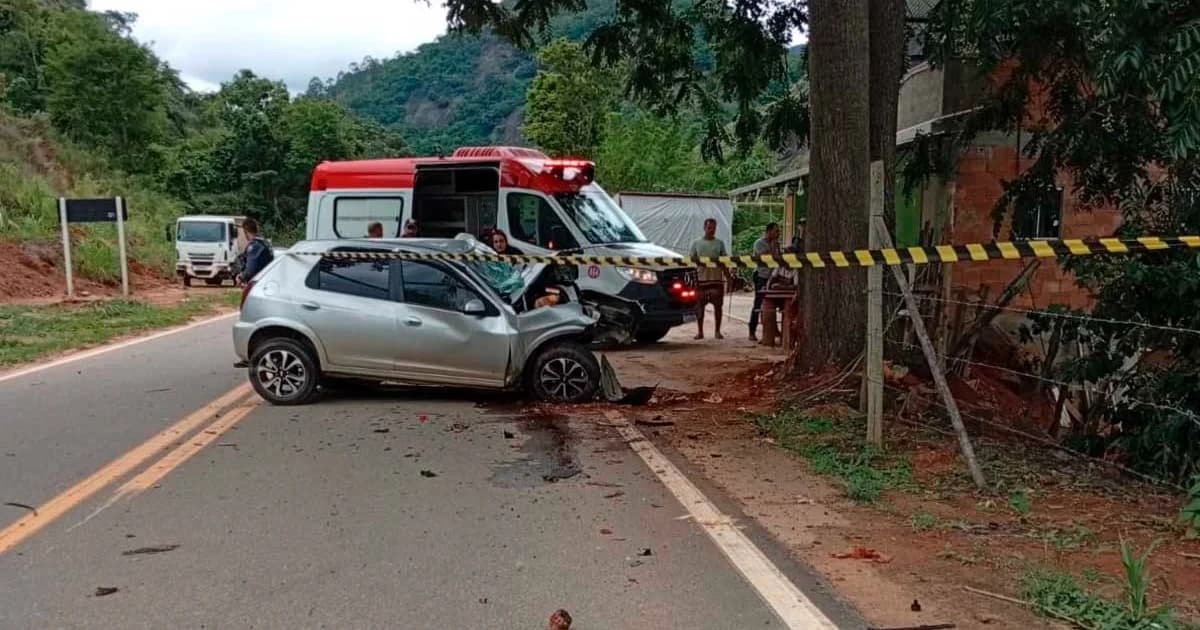 Motorista Preso às Ferragens em Acidente na ES-181