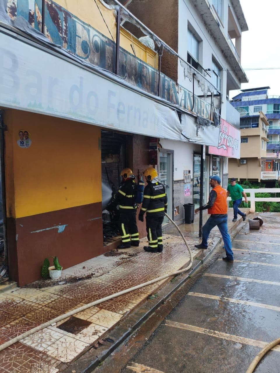 Incêndio Devasta Bar no Centro de Afonso Cláudio