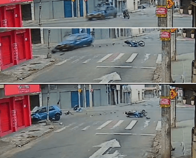 Colisão Brutal em Cruzamento Deixa Feridos em Cachoeiro