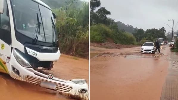 Chuva Forte Alaga Cachoeiro de Itapemirim e Interrompe Atividades