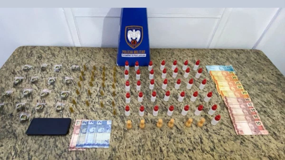 Jovem é Preso em Flagrante por Tráfico de Drogas em Cachoeiro de Itapemirim