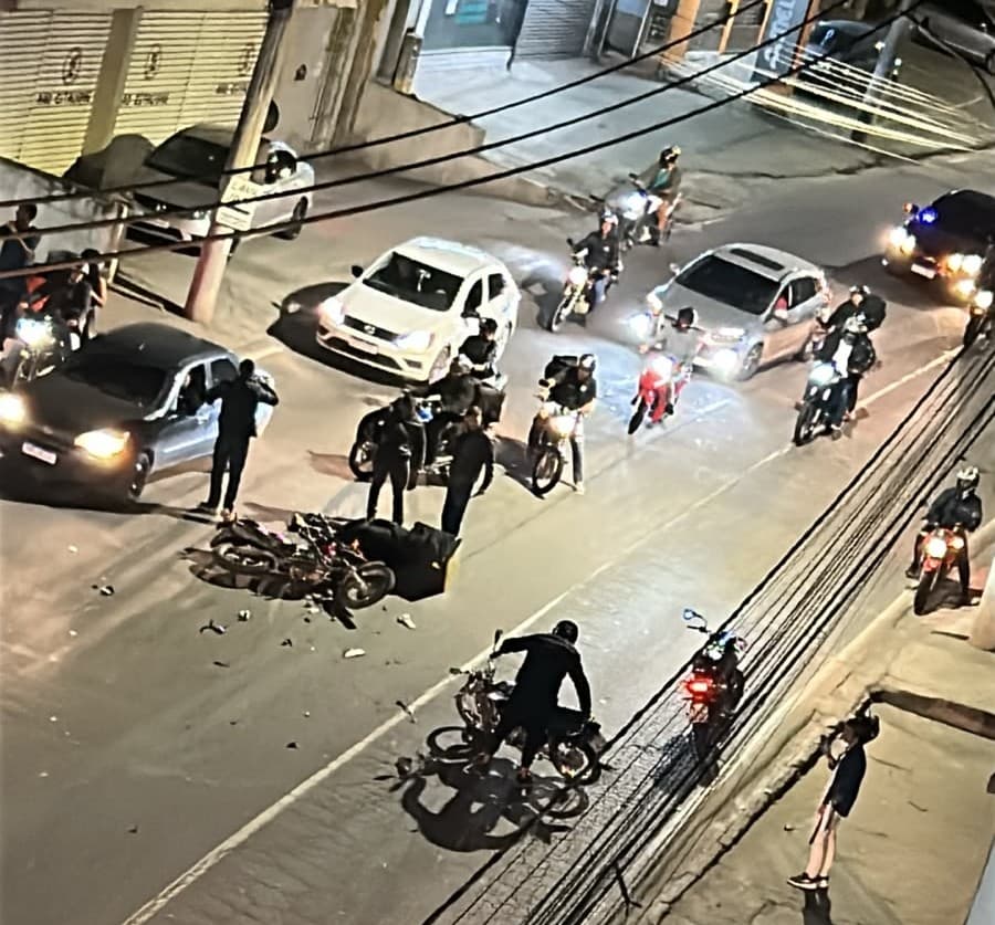 Acidente entre duas motos é registrado próximo ao Sesi, em Cachoeiro