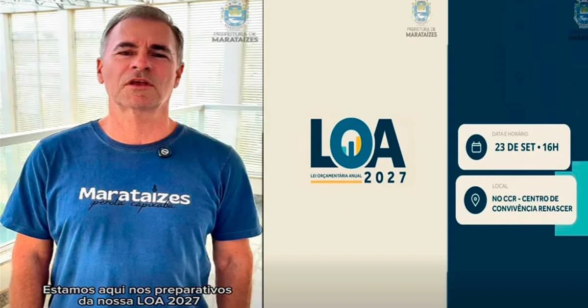 Marataízes Abre Debate Público para Orçamento de 2027